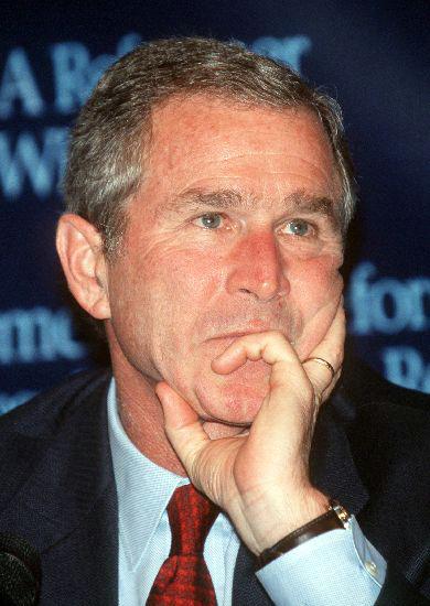 george w bush finger. George W. Bush,